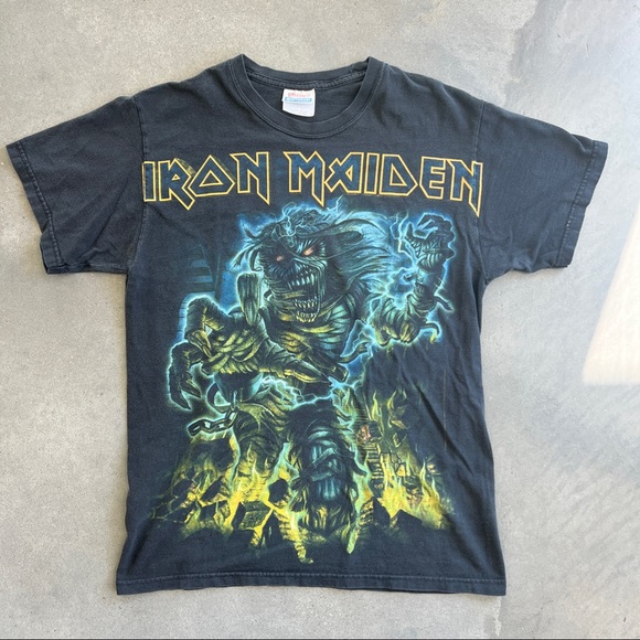 Vintage Iron Maiden Somewhere Back In Time Tour T-shirt 2008/2009 Size Small